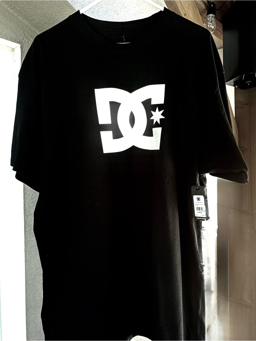 DC Black T-Shirt with White Star Logo